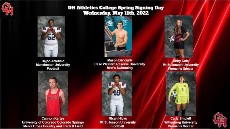 May 11th Senior Signing Day Athletes